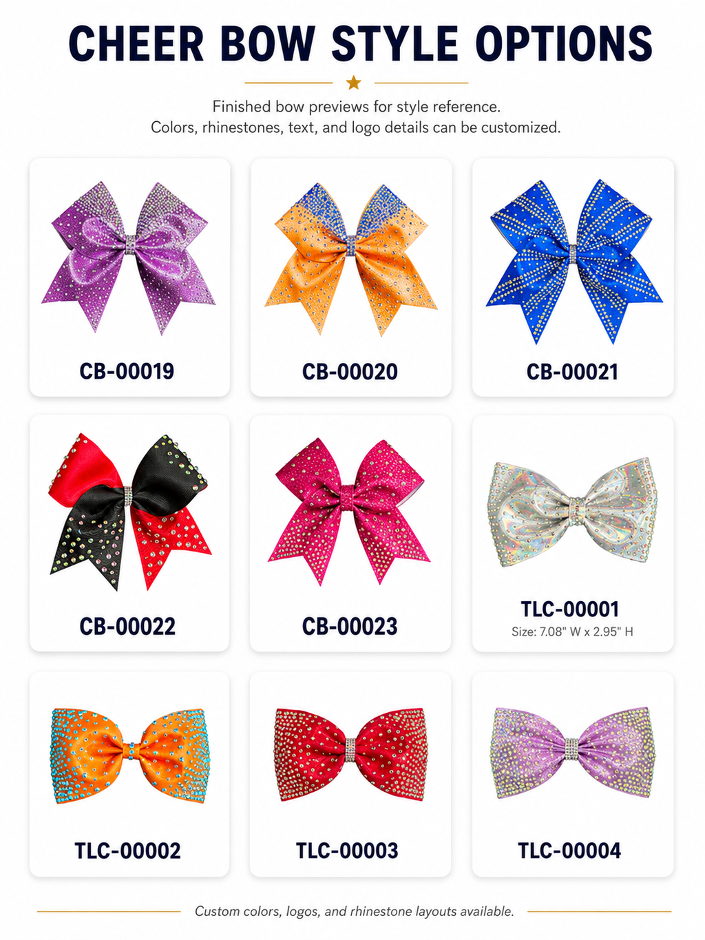 DIY cheer bow kit with coordinated ribbon and center wrap