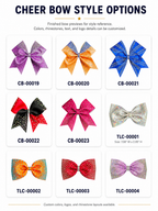 DIY cheer bow kit with coordinated ribbon and center wrap